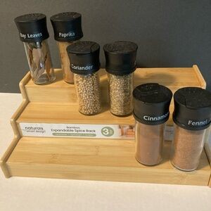 Bamboo Expandable Spice Rack